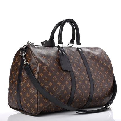 Louis Vuitton Monogram Macassar Keepall Bandouliere 45 3 of 8