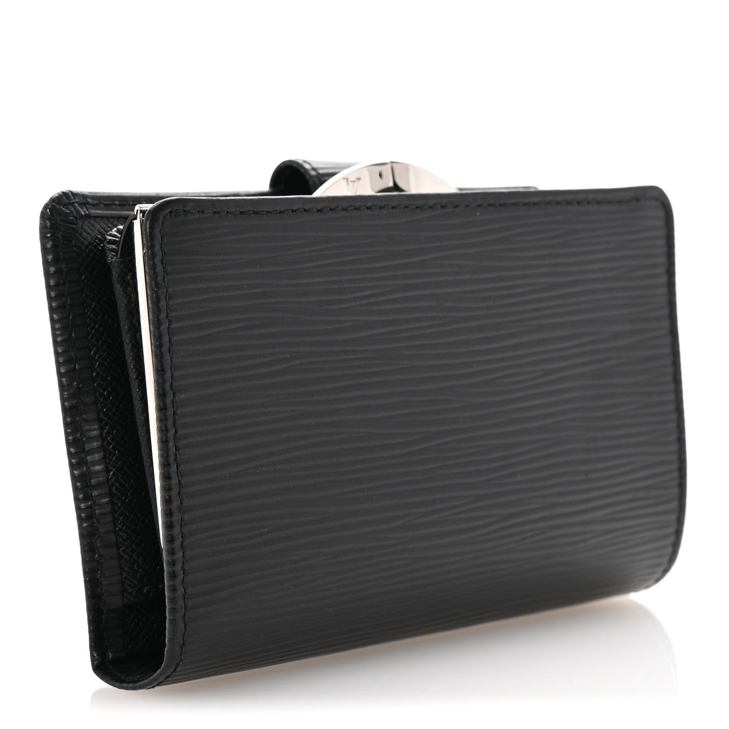 Louis Vuitton Epi French Purse Wallet Black 3 of 7