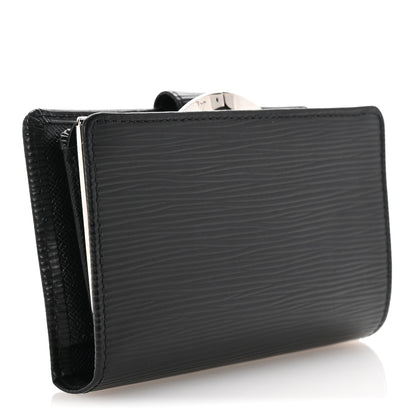 Louis Vuitton Epi French Purse Wallet Black 3 of 7