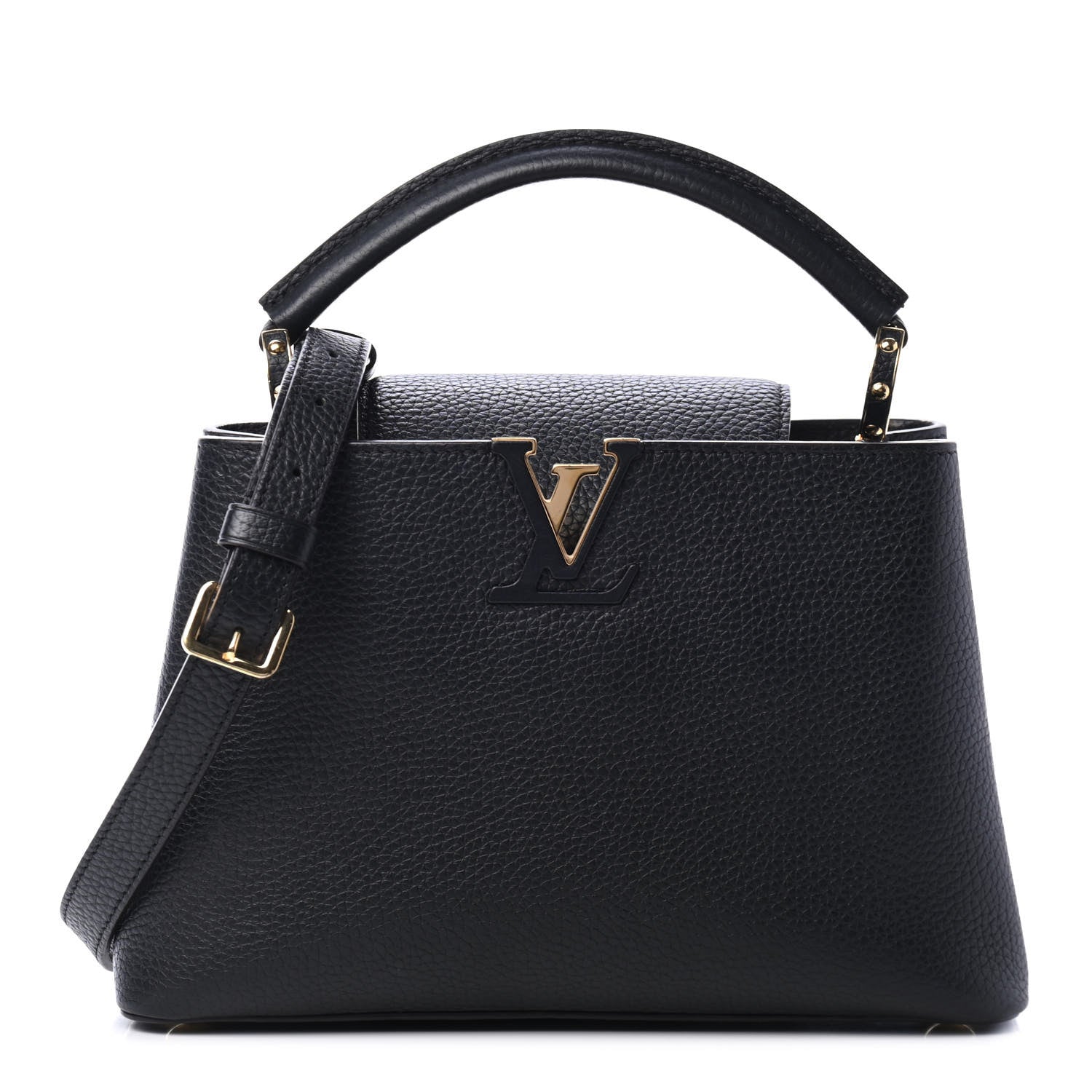 Louis Vuitton Taurillon Capucines BB Black 1 of 4