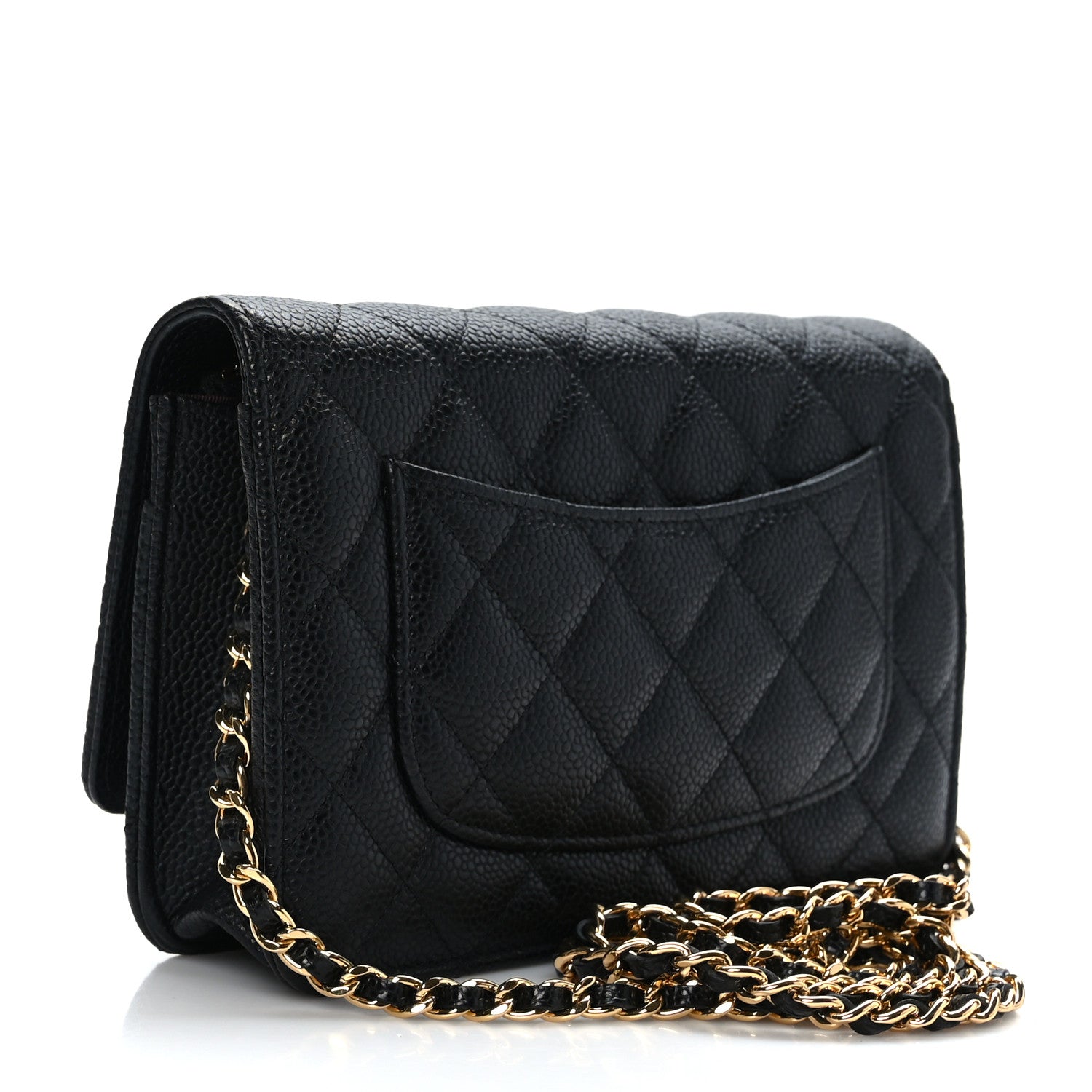 Chanel Caviar Quilted Wallet on Chain WOC Black 3 of 9