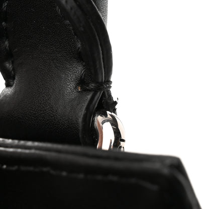 Gucci GG Supreme Monogram Appia Calfskin Web Mini Tote Bag Black 10 of 14