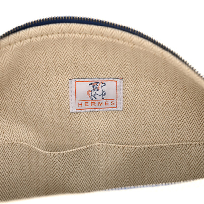 Hermes Canvas Large Bride-A-Brac Cabriole Case Gris Perle 6 of 8