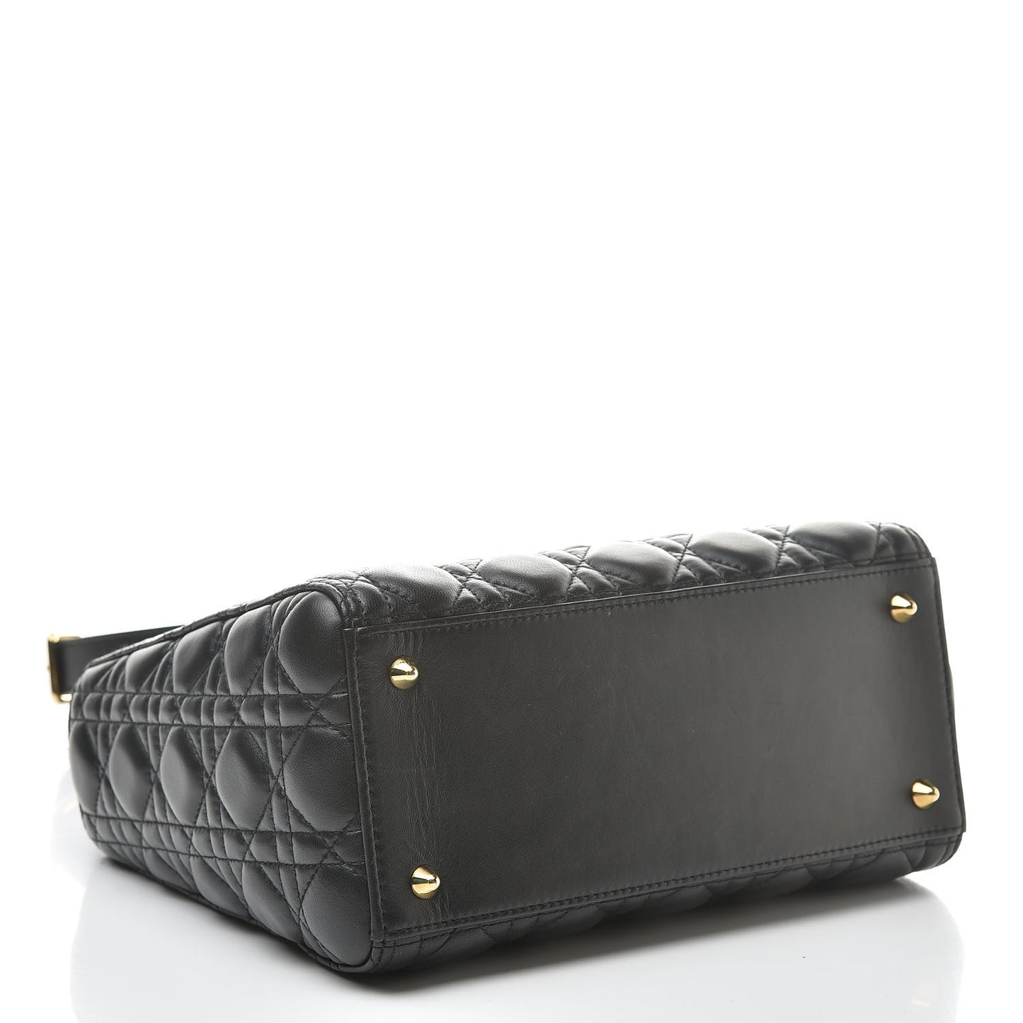 Lambskin Cannage Medium Lady Dior Black