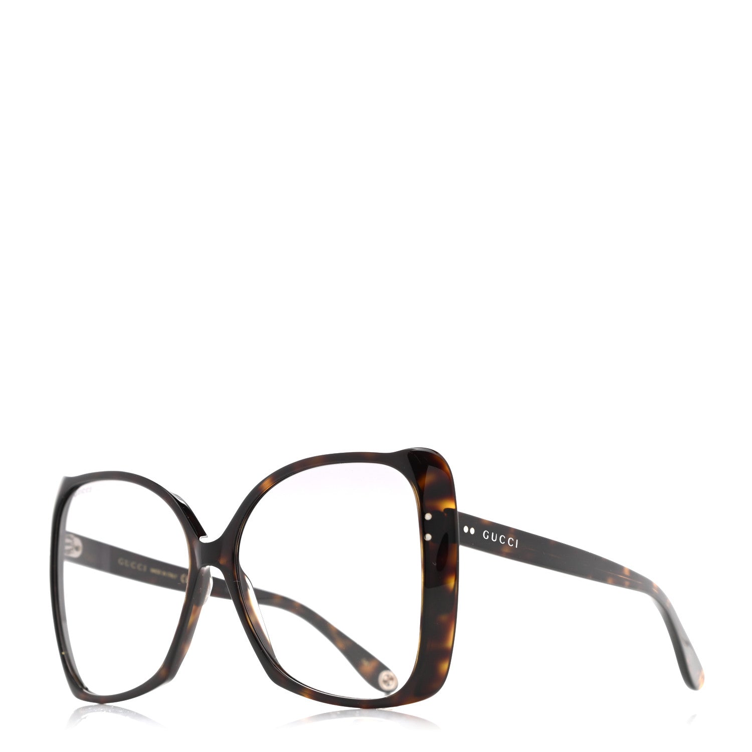 Gucci Acetate Oversize Square Frame GG0471S Sunglasses Tortoise 1 of 8