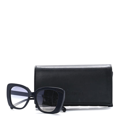 Chanel Acetate Strass Polarized Square Sunglasses 5422-B Black 7 of 7