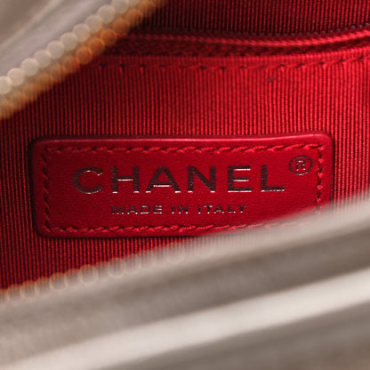 Chanel Aged Calfskin Quilted Small Gabrielle Hobo Grey 6 of 10