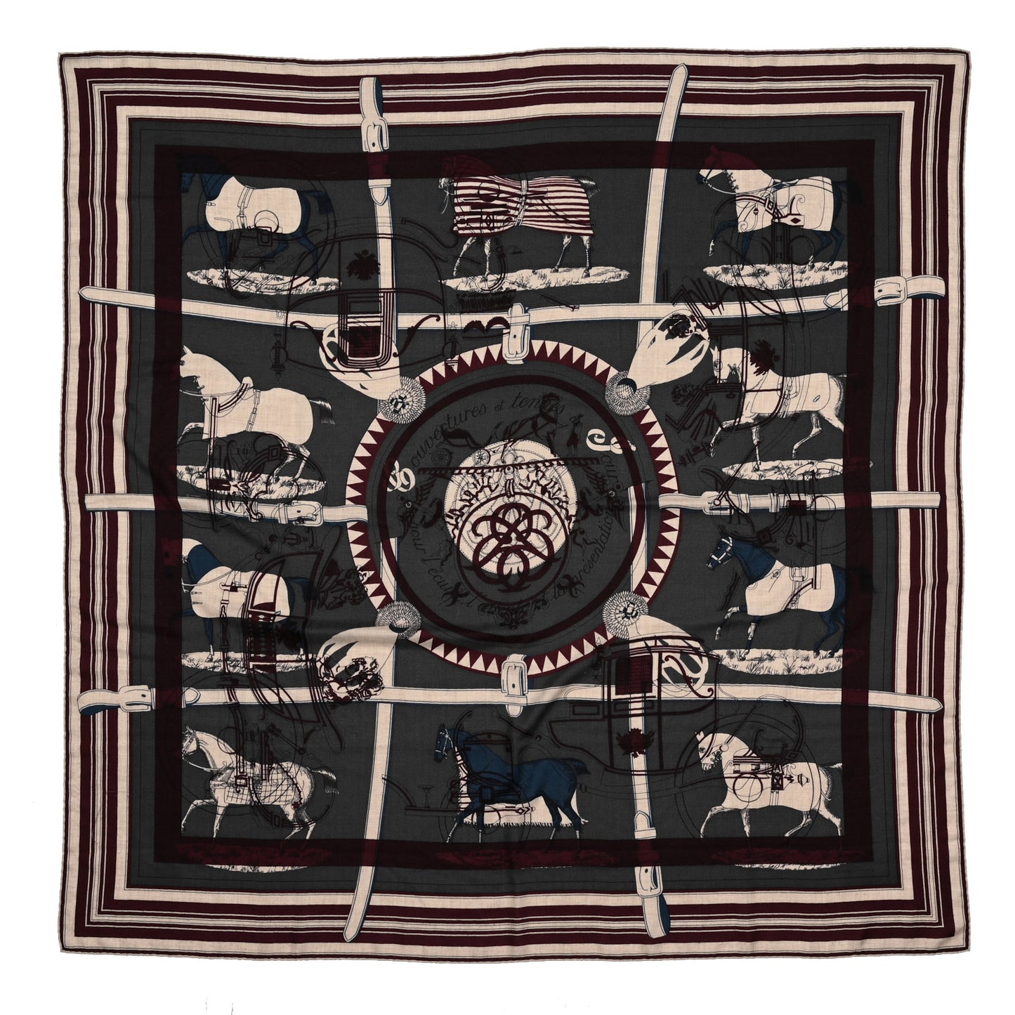 Cashmere Silk Imprimeur Fou Charabia Shawl 140