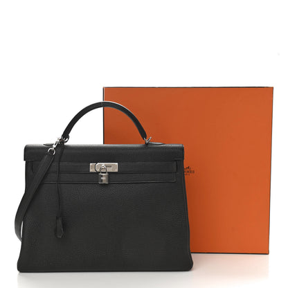 Hermes Togo Kelly Retourne 40 Black 11 of 11