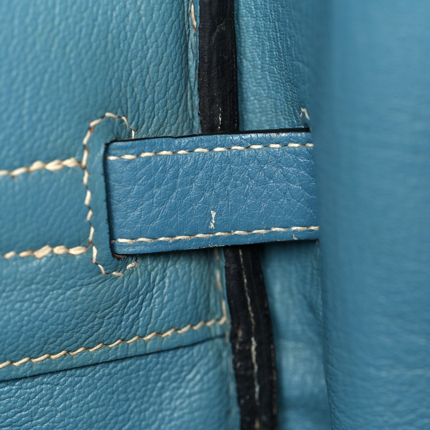 Taurillon Clemence Birkin 35 Blue Jean