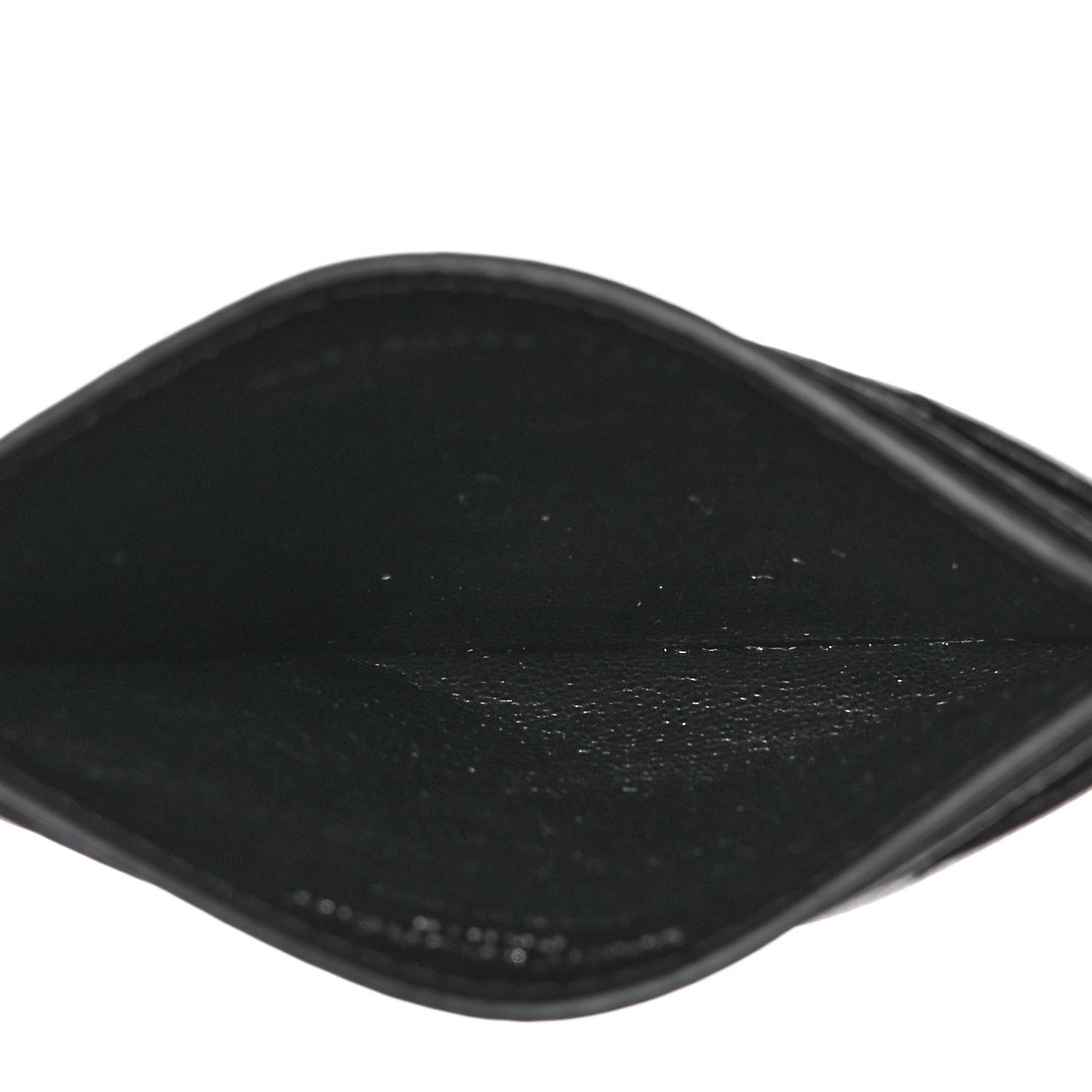 Saint Laurent Calfskin Y Quilted Monogram LouLou Credit Card Case Black 5 of 10