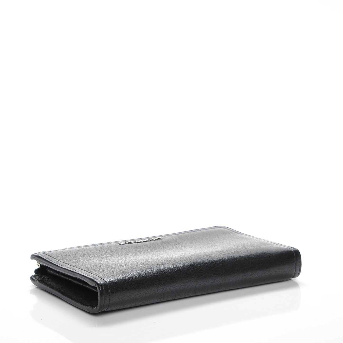 Sugar Goatskin Pandora Half Zip Long Wallet Black