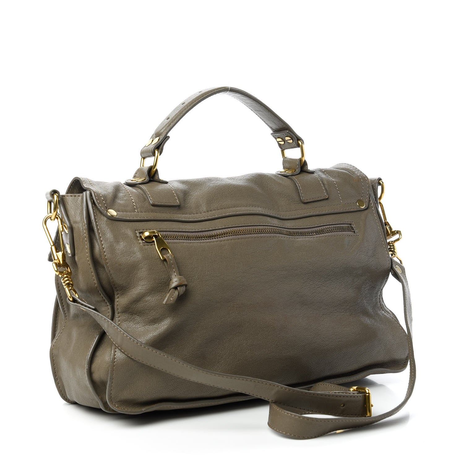 Proenza Schouler Lambskin PS1 Satchel Dark Olive 3 of 13