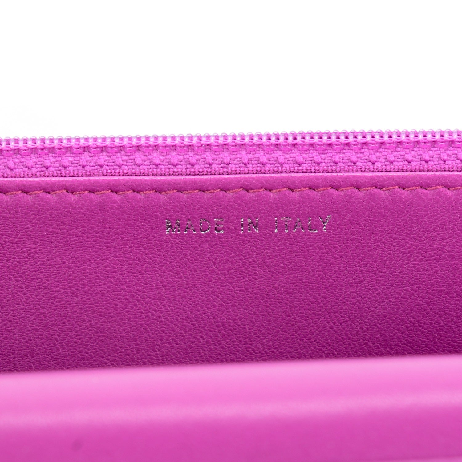 Chanel Lambskin Quilted Boy Wallet On Chain WOC Fuchsia 7 of 8