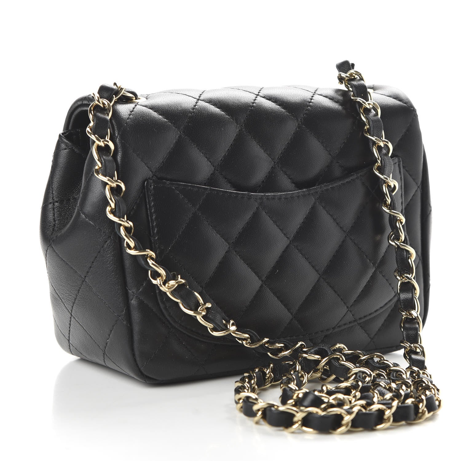 Chanel Lambskin Quilted Mini Square Flap Black 3 of 10