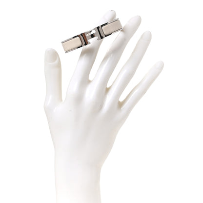 Hermes Enamel Narrow Clic Clac H Bracelet Pannacotta 2 of 6