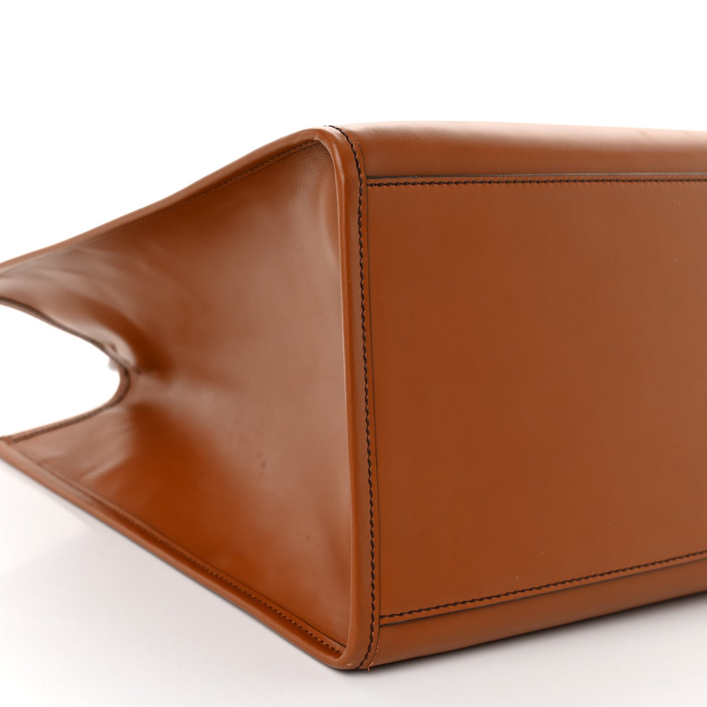 Vitello King Plexiglass Large Fendi Sunshine Shopper Tote Cuoio