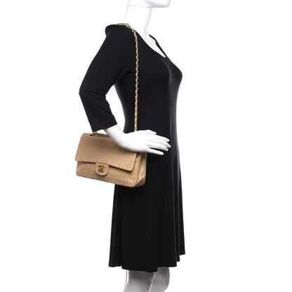 Chanel Lambskin Quilted Medium Double Flap Beige 3 of 12