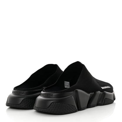 Balenciaga Neoprene Knit Womens Speed Sneakers Mules 39 Black 4 of 11