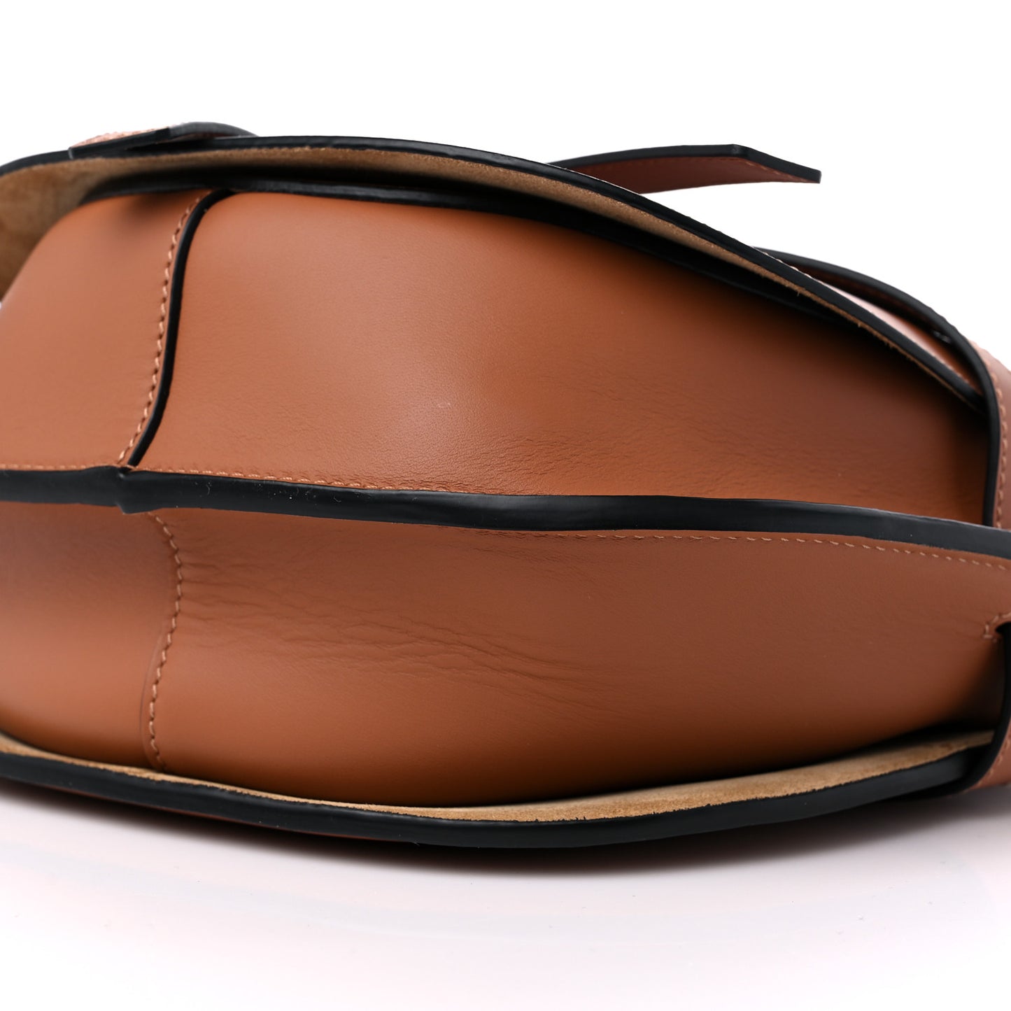 Calfskin Jacquard Small Gate Dual Bag Tan