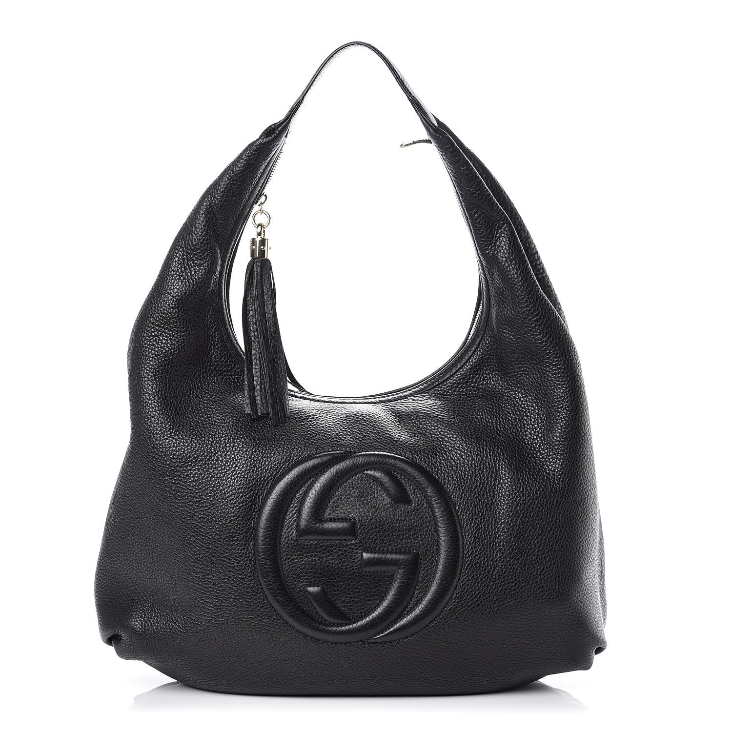 Gucci Pebbled Calfskin Soho Hobo Black 1 of 13