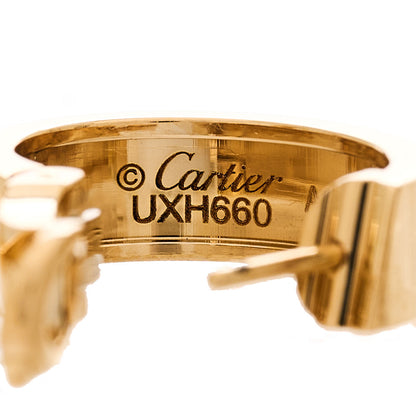 Cartier 18K Yellow Gold 5.5mm LOVE French Clip Hoop Earrings 4 of 6
