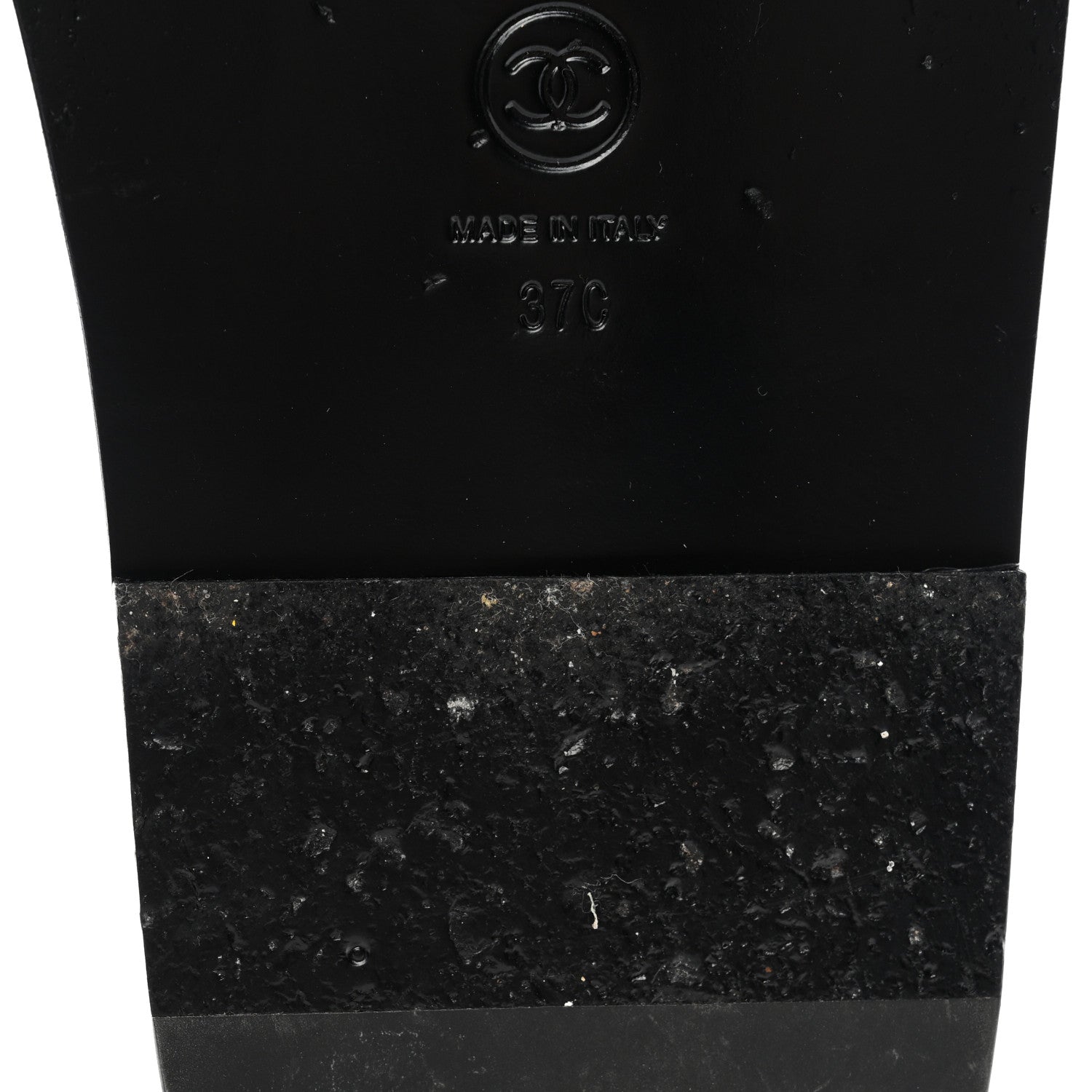 Chanel Tweed Velcro Dad Sandals 37 Black 10 of 14