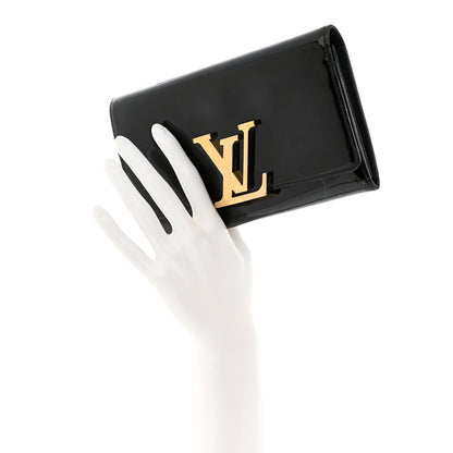 Louis Vuitton Patent Louise Wallet Black 2 of 7