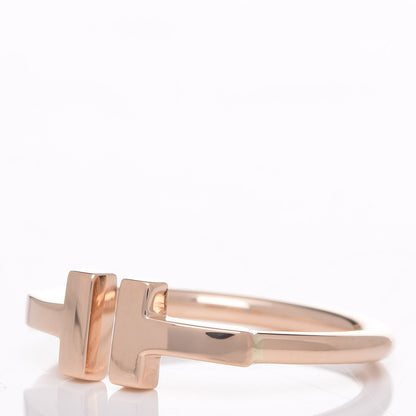Tiffany 18K Rose Gold T Wire Ring 50 5.5 3 of 5