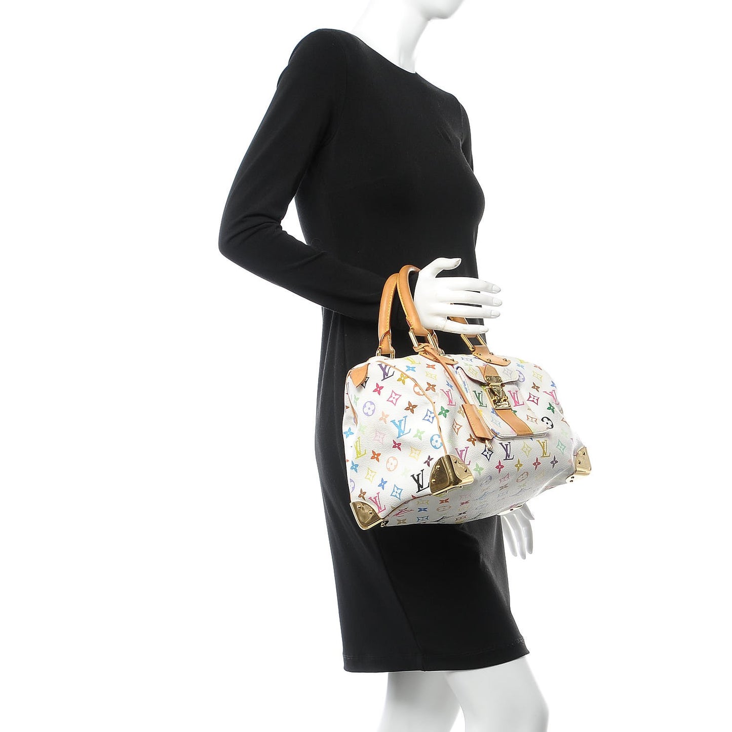 Monogram Multicolor Speedy 30 White