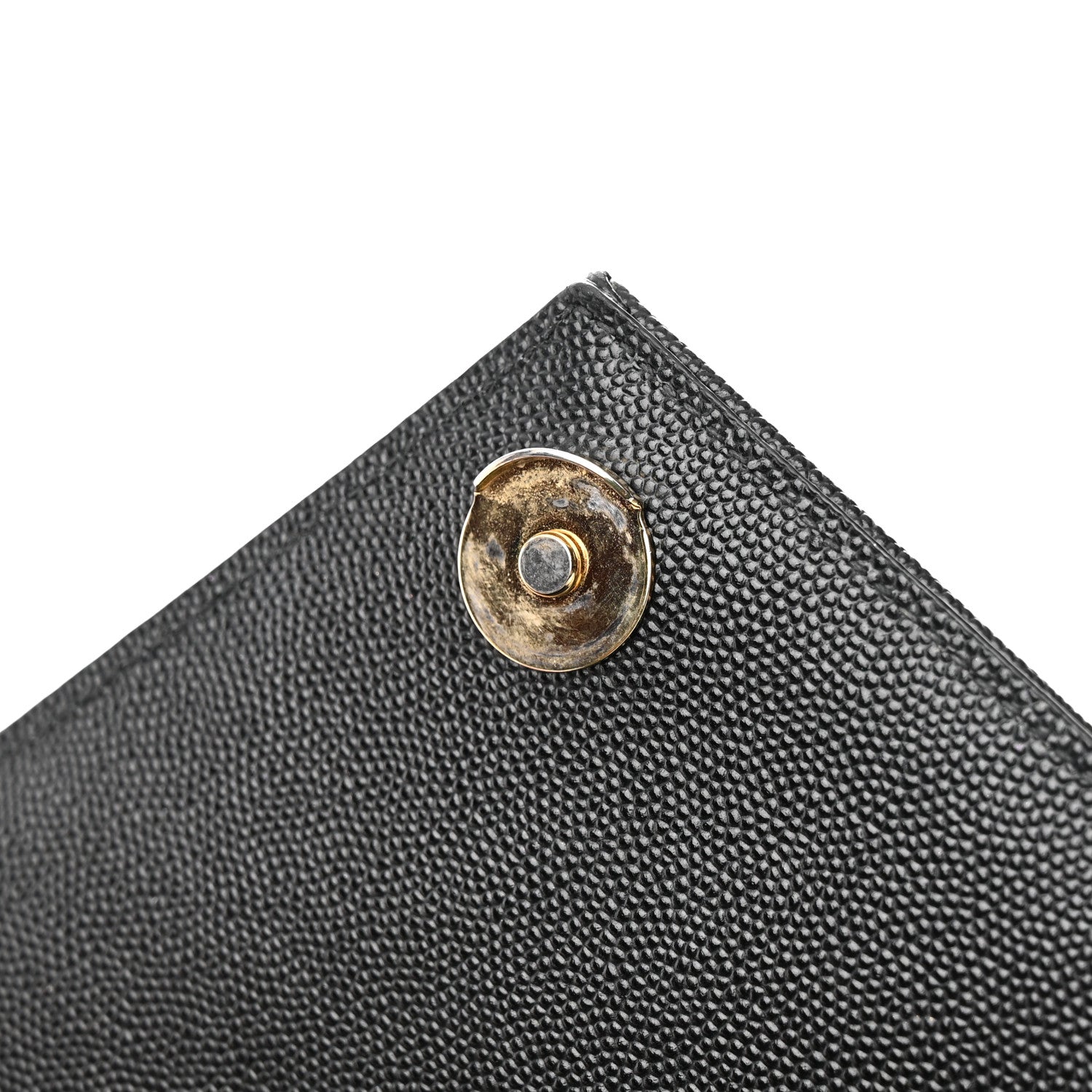 Saint Laurent Grain De Poudre Textured Mixed Matelasse Triquilt Medium Monogram Satchel Black 13 of 19