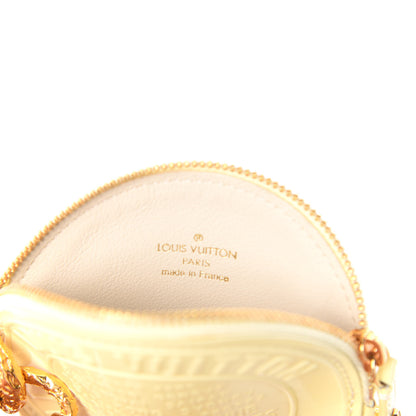 Louis Vuitton Vernis Trunks and Bags Porte-Monnaie Round Coin Purse Beige 5 of 6