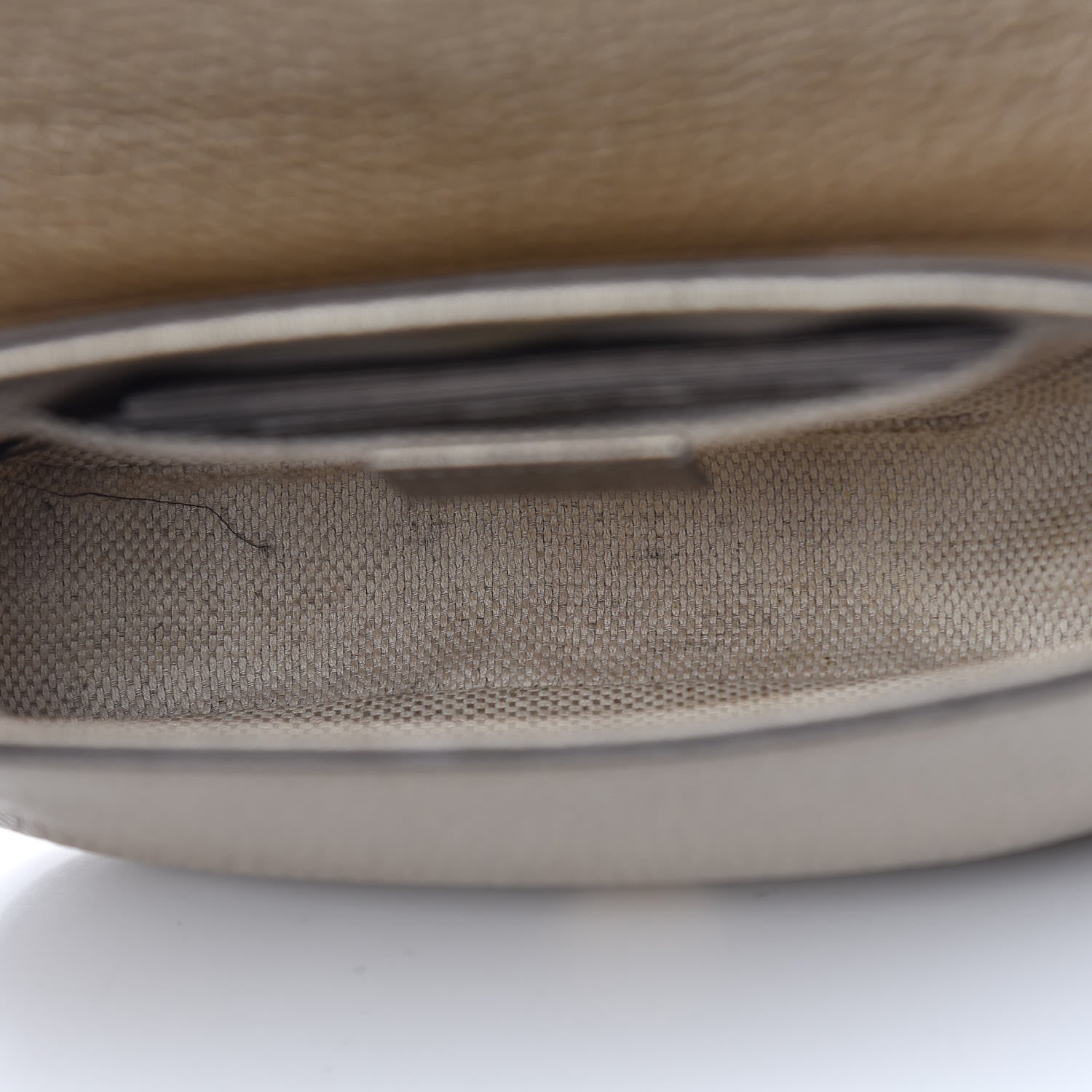 Gucci Metallic Pebbled Calfskin Small Soho Flap Crossbody Golden Beige 6 of 14