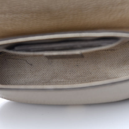 Gucci Metallic Pebbled Calfskin Small Soho Flap Crossbody Golden Beige 6 of 14