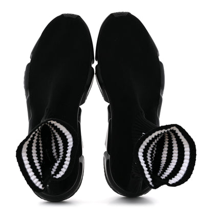 Balenciaga X ADIDAS Neoprene Knit Mens Speed 3.0 Sneakers 44 Black 2 of 10