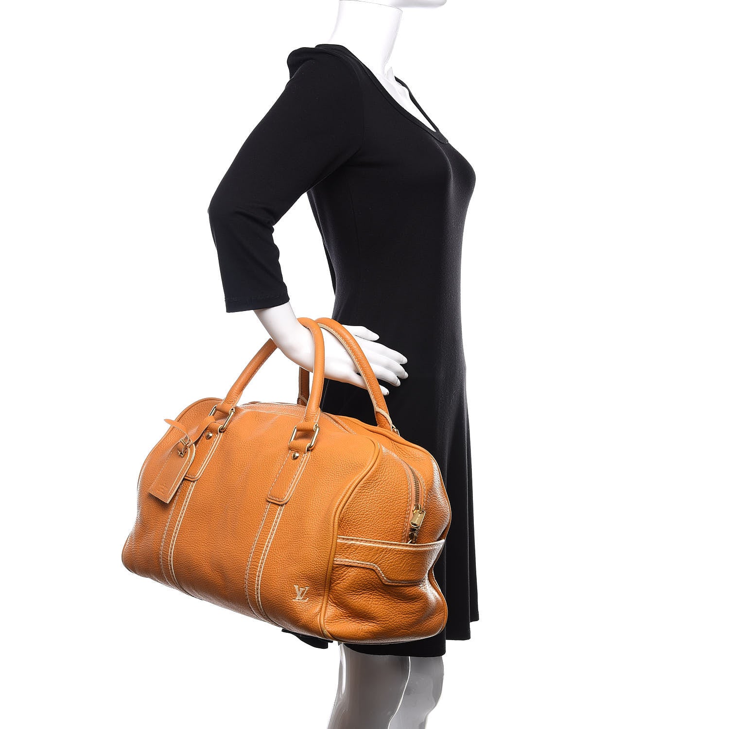 Louis Vuitton Tobago Calfskin Carryall Yellow 2 of 20
