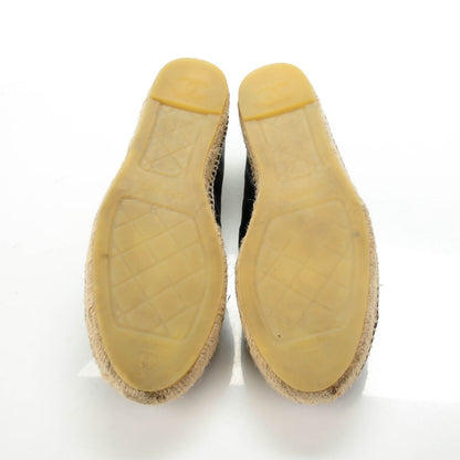 Chanel Lambskin CC Espadrilles 41 Black 7 of 11