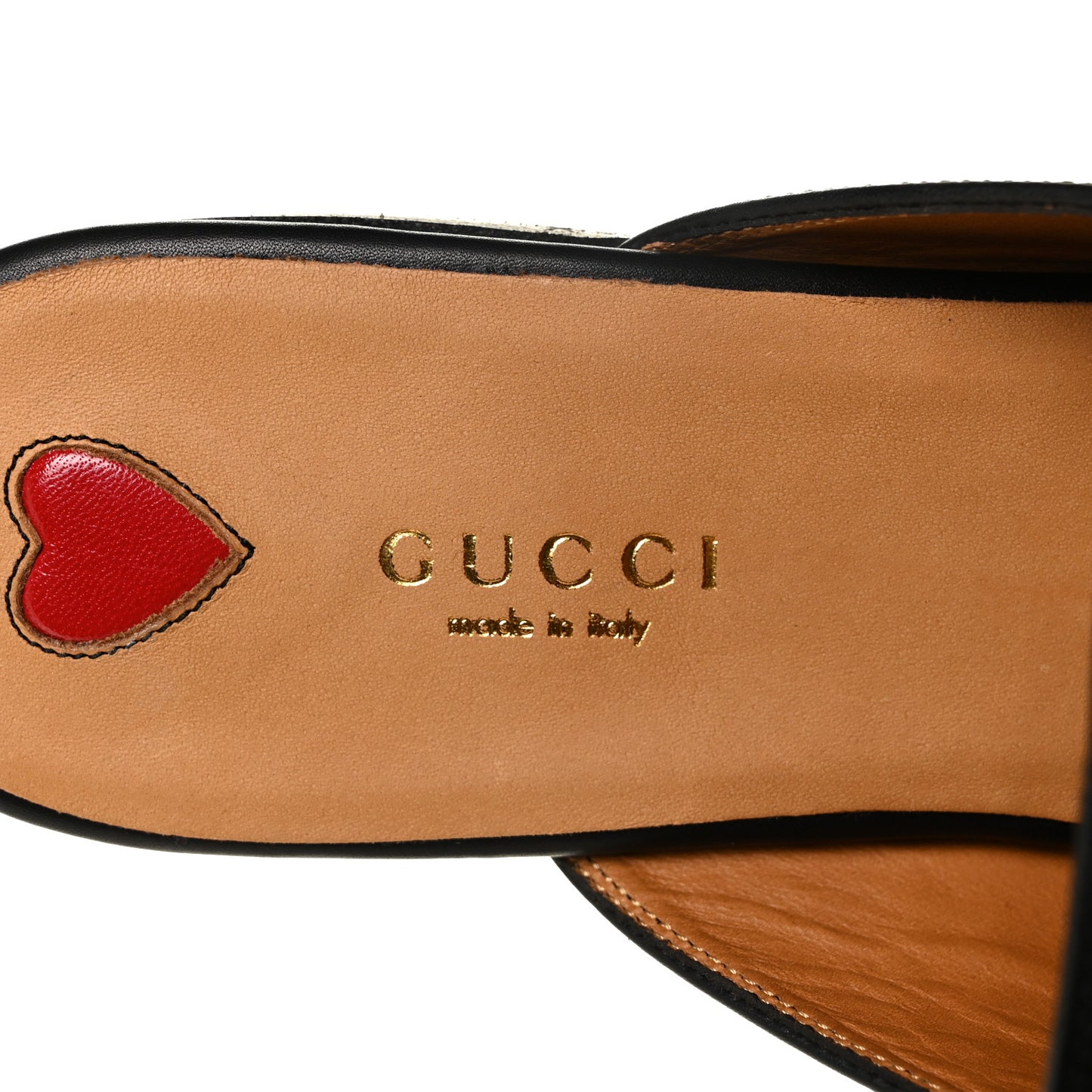 Calfskin Flower Embroidered Princetown Slippers 40 Black