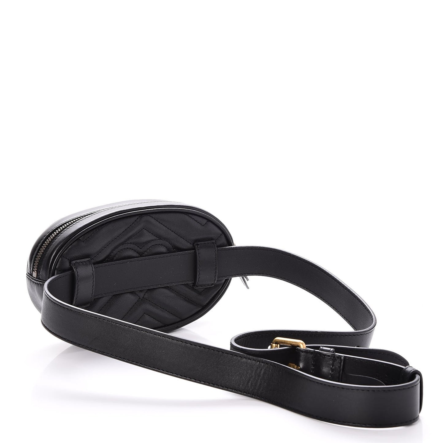 Calfskin Matelasse GG Marmont Belt Bag 95 38 Black