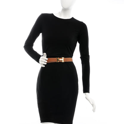 Hermes Box Togo 32mm H Belt 80 Black Gold 2 of 15