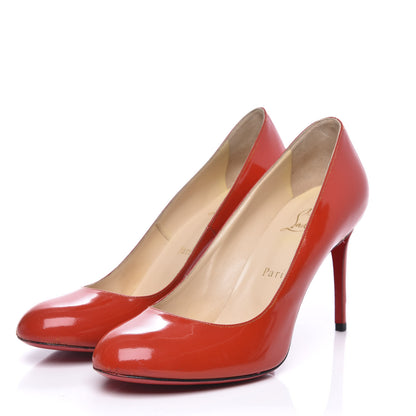 Christian Louboutin Patent Fifille 100 Pumps 39 Flamenco 3 of 9