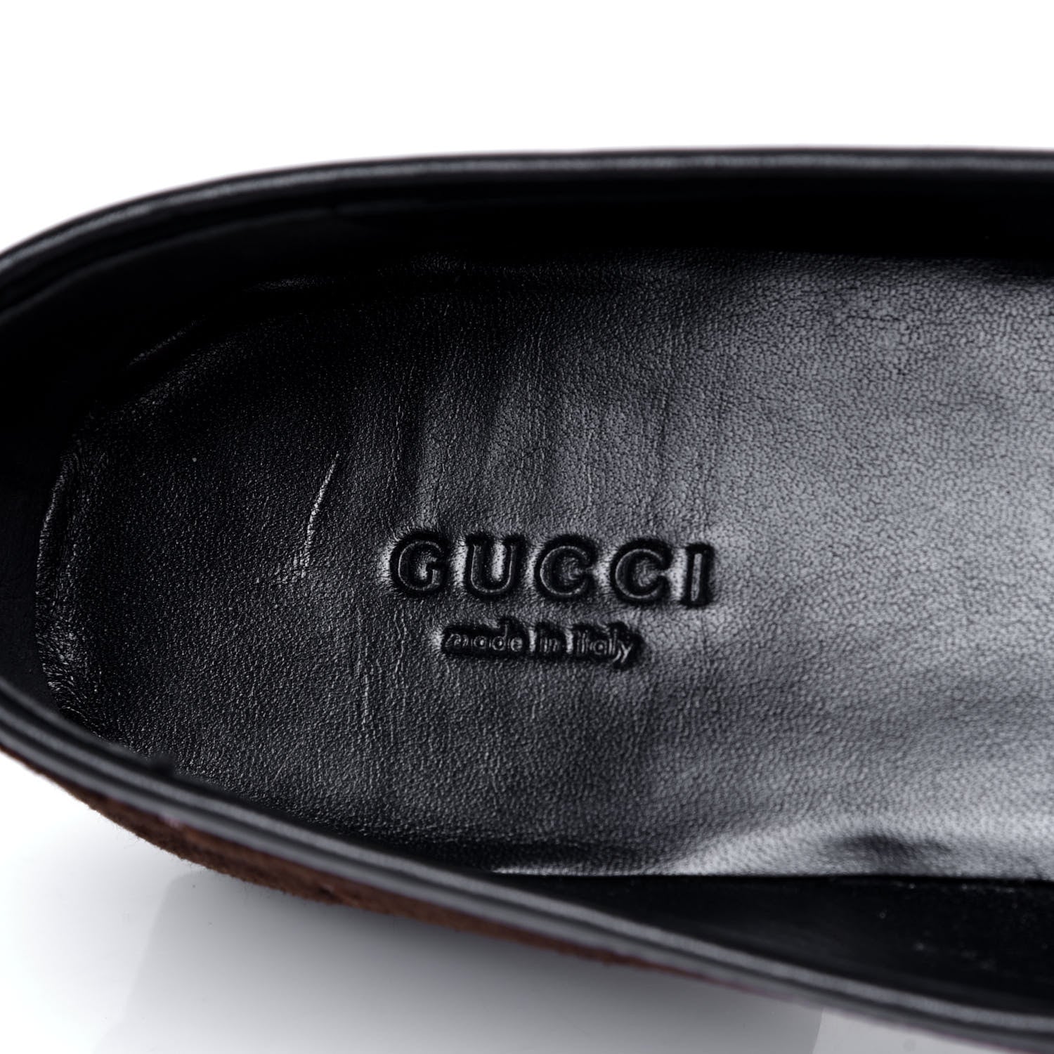 Gucci Velvet GG Monogram Horsebit Womens Jordaan Loafers 39 Brown Black 6 of 6