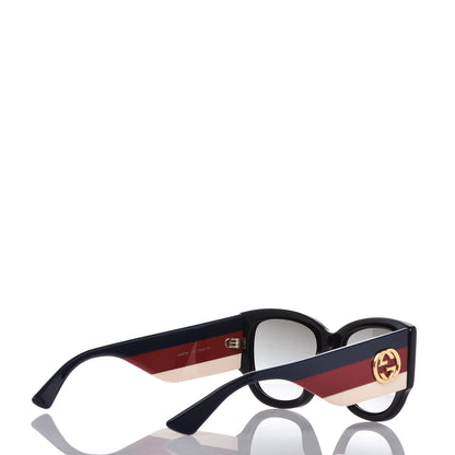 Gucci Acetate Web Oversized Frame Rectangle Sunglasses GG0276S Black 4 of 7