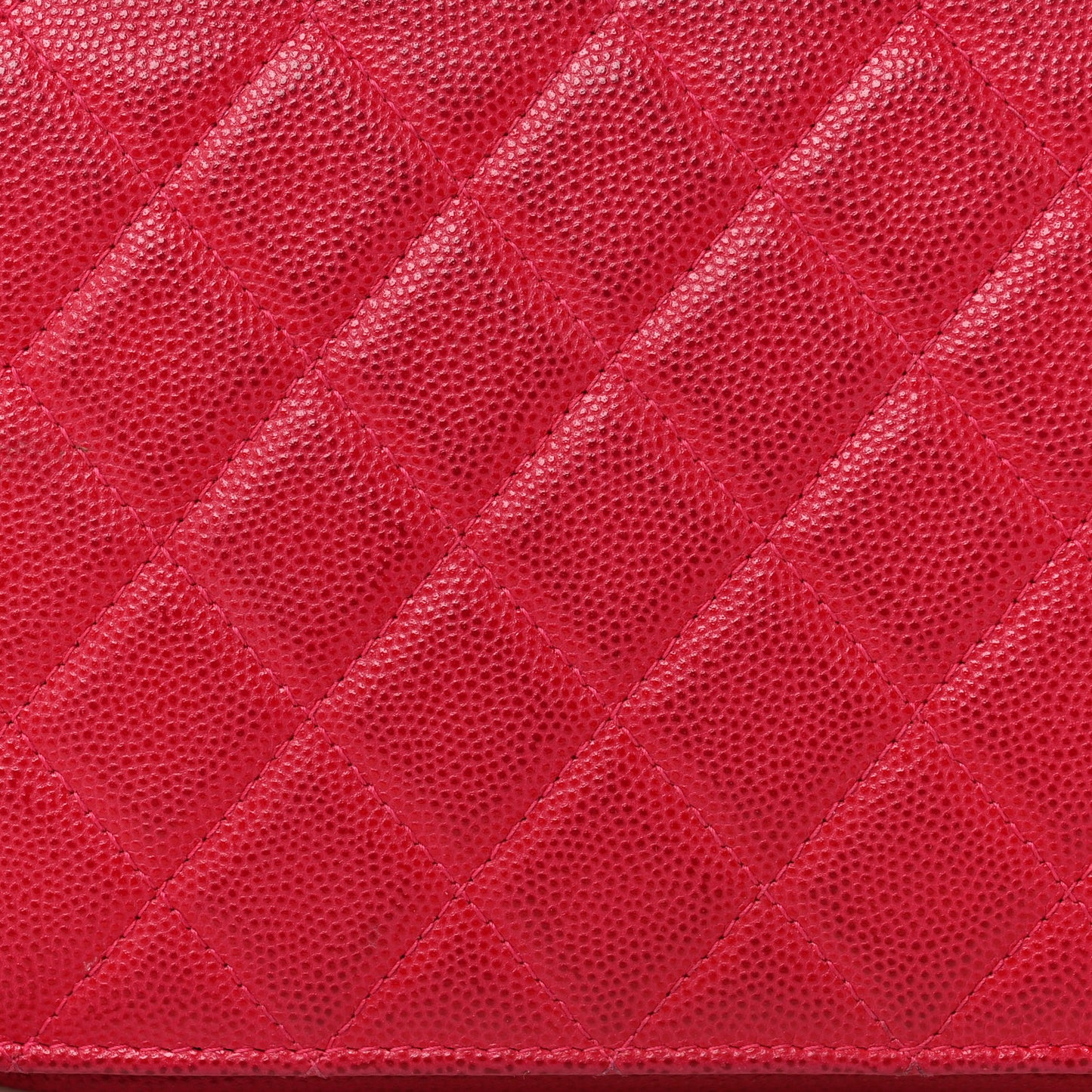 Caviar Quilted Golden Class Wallet On Chain WOC Fuchsia