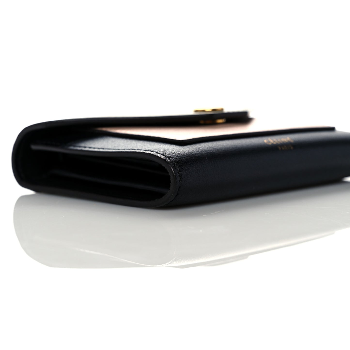 Smooth Calfskin Pocket Card Holder Army Green