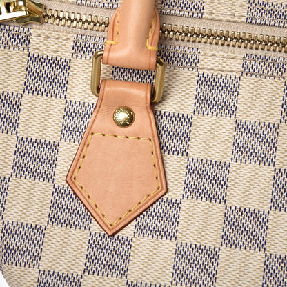 Louis Vuitton Damier Azur Speedy Bandouliere 25 10 of 12