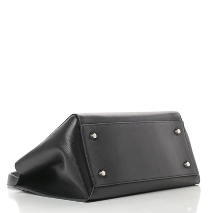 Celine Supple Calfskin Medium Edge Shoulder Bag Black 4 of 12
