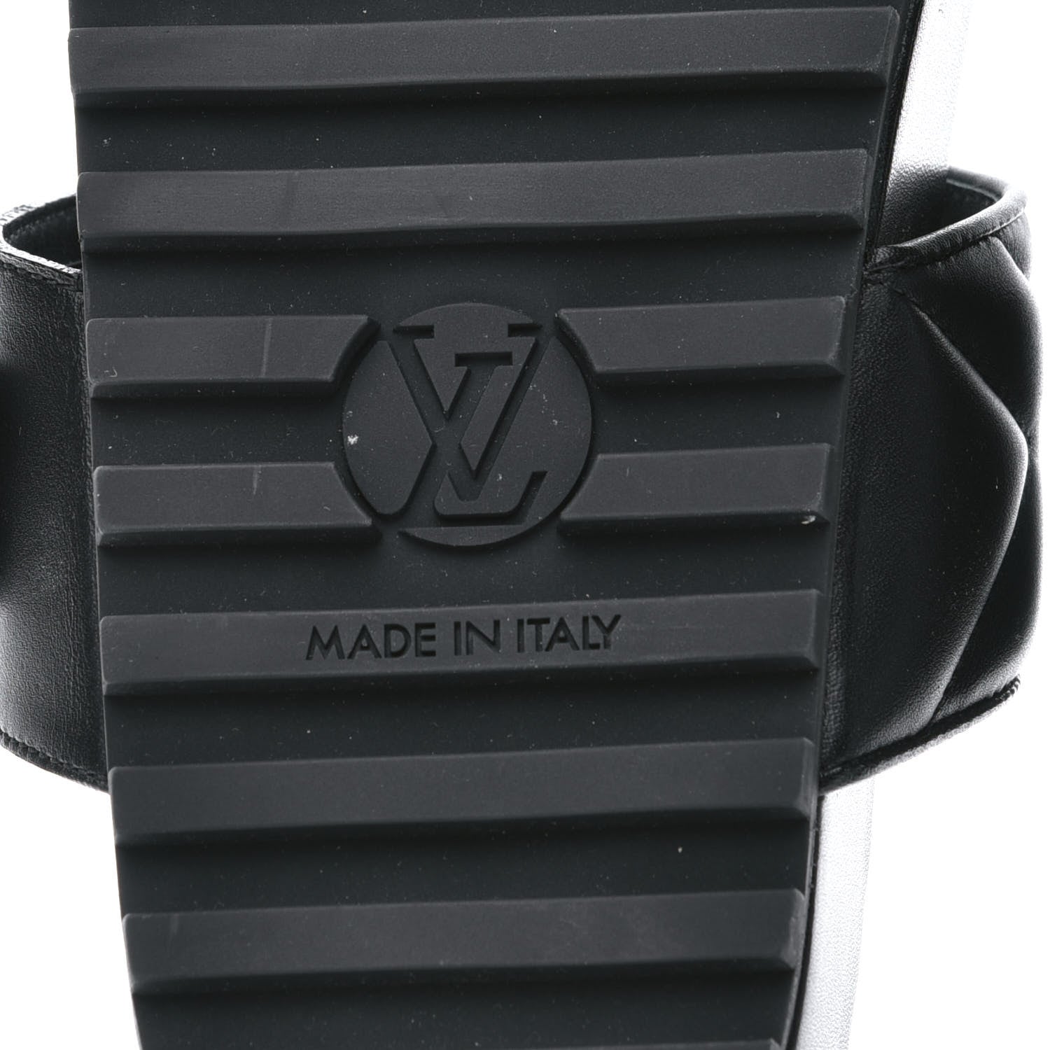 Louis Vuitton Calfskin New Wave Bom Dia Mule Sandals 37 Black 7 of 9