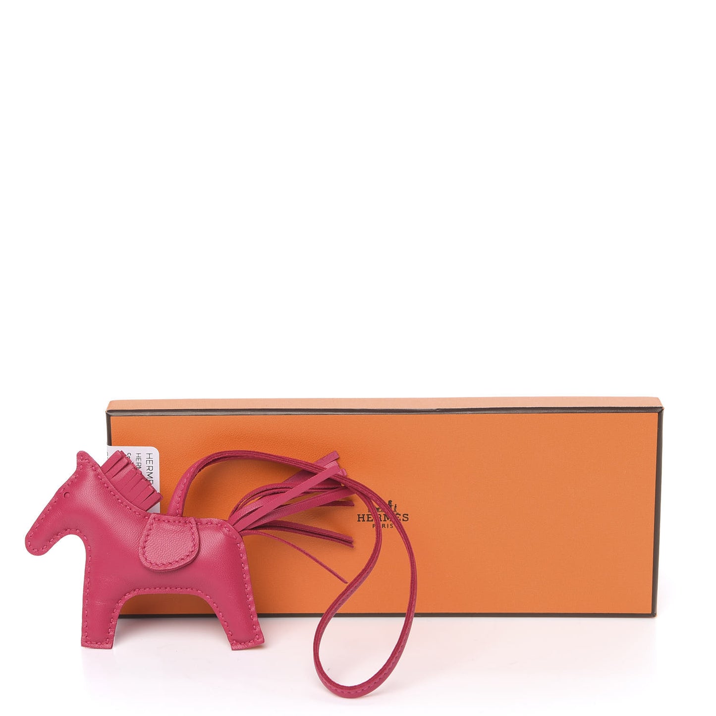 Milo Lambskin Grigri Rodeo Horse Bag Charm PM Rose Mexico