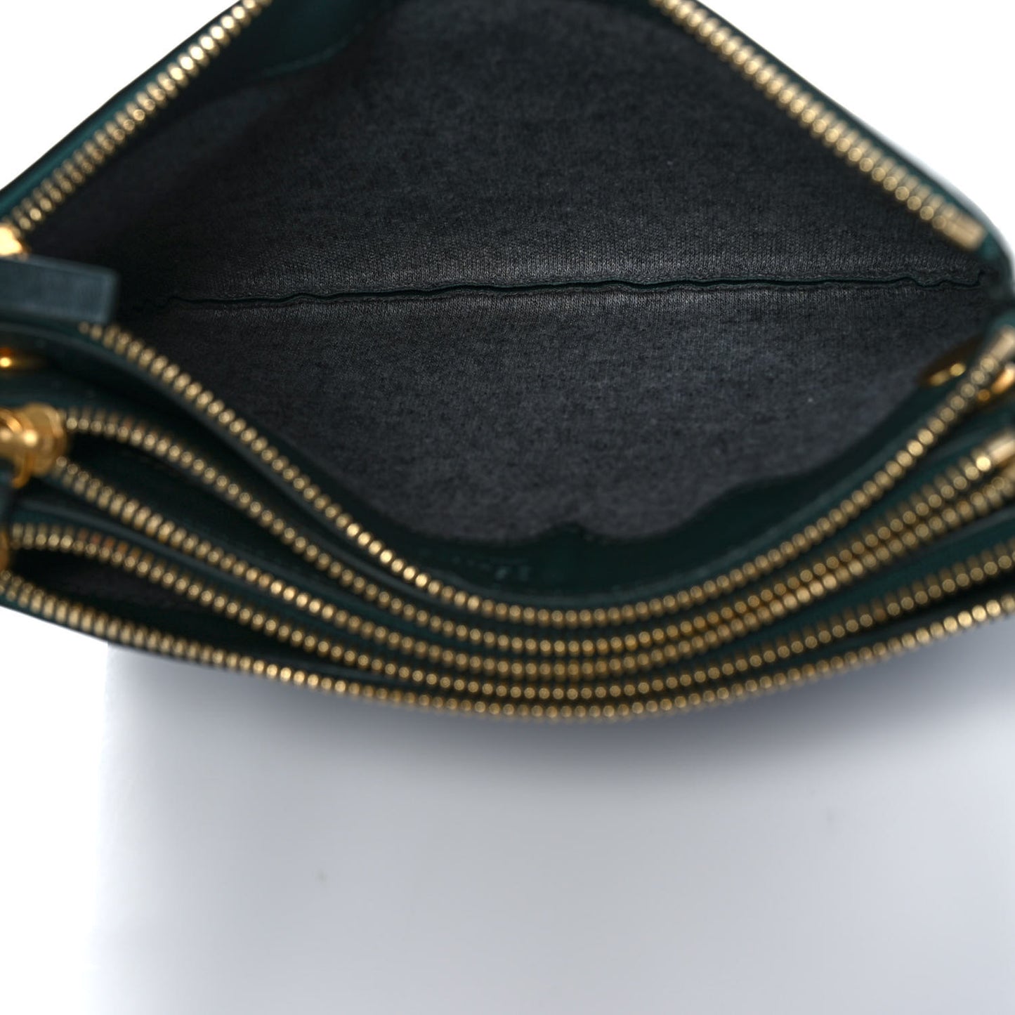 Lambskin Small Trio Crossbody Bag Light Emerald